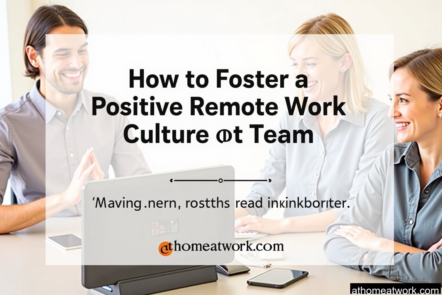 How to Foster a Positive Remote Work Culture for Distributed Teams
